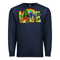 Navy St. Patricks Love With Gnome Premium Sweatshirt - BundleAndBundleShop
