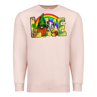 Pale Pink St. Patricks Love With Gnome Premium Sweatshirt - BundleAndBundleShop