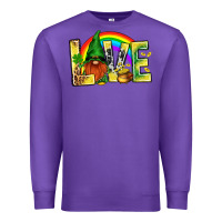 Purple St. Patricks Love With Gnome Premium Sweatshirt - BundleAndBundleShop