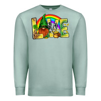 Seafoam St. Patricks Love With Gnome Premium Sweatshirt - BundleAndBundleShop