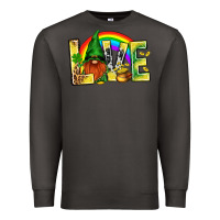 Smoke St. Patricks Love With Gnome Premium Sweatshirt - BundleAndBundleShop