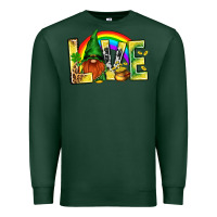 Sports Green St. Patricks Love With Gnome Premium Sweatshirt - BundleAndBundleShop