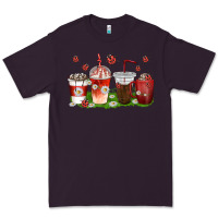 Plum coffee cups lady bug with daisies Premium Tee - texasbilliewilder