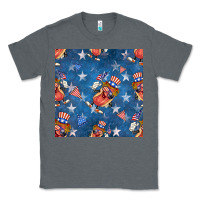 Charcoal Heather 4th of july hotdog seamless pattern Classic Tee - BundleAndBundleShop