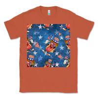 Copper 4th of july hotdog seamless pattern Classic Tee - BundleAndBundleShop