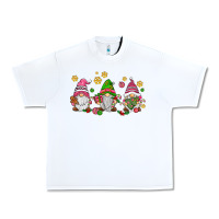 White pink christmas gnomies Urban Heavy Tee - AdoDesignShop