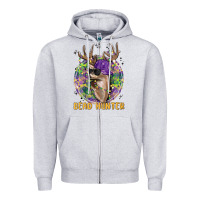 Heather Grey bead hunter Zipper Hoodie - MaliasSmallBusiness