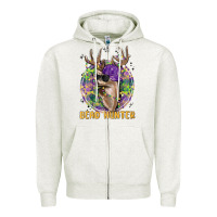 Oatmeal Heather bead hunter Zipper Hoodie - MaliasSmallBusiness