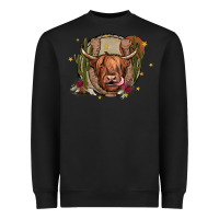 Black cow Heavyweight Sweatshirt - JahusDesignShop