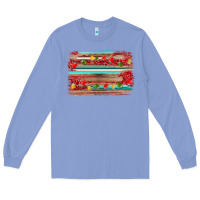 Colony Blue christmas background Long Sleeve Tee - AdoDesignShop