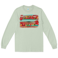 Matcha christmas background Long Sleeve Tee - AdoDesignShop