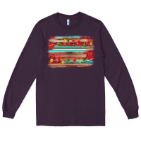 Plum christmas background Long Sleeve Tee - AdoDesignShop