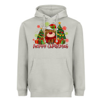 Moon Dust merry christmas reindeer Heavyweight Hoodie - MaliasSmallBusiness