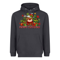 Smoke merry christmas reindeer Heavyweight Hoodie - MaliasSmallBusiness