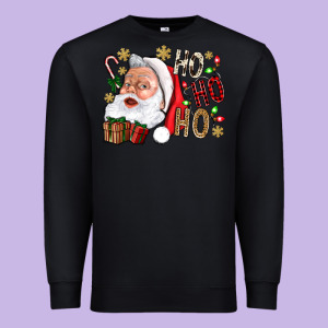 Santa Ho Ho Ho With Gift Box Premium Sweatshirt Designed By Bundleandbundleshop