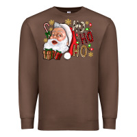Chestnut Santa Ho Ho Ho With Gift Box Premium Sweatshirt - BundleAndBundleShop