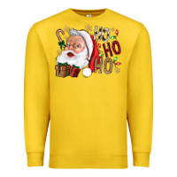 Lemon Santa Ho Ho Ho With Gift Box Premium Sweatshirt - BundleAndBundleShop