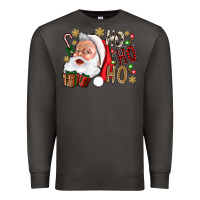 Smoke Santa Ho Ho Ho With Gift Box Premium Sweatshirt - BundleAndBundleShop