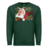 Sports Green Santa Ho Ho Ho With Gift Box Premium Sweatshirt - BundleAndBundleShop