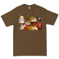Cacao coffee cups rooster Premium Tee - texasbilliewilder