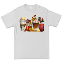 Dove Grey coffee cups rooster Premium Tee - texasbilliewilder