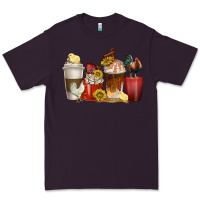 Plum coffee cups rooster Premium Tee - texasbilliewilder