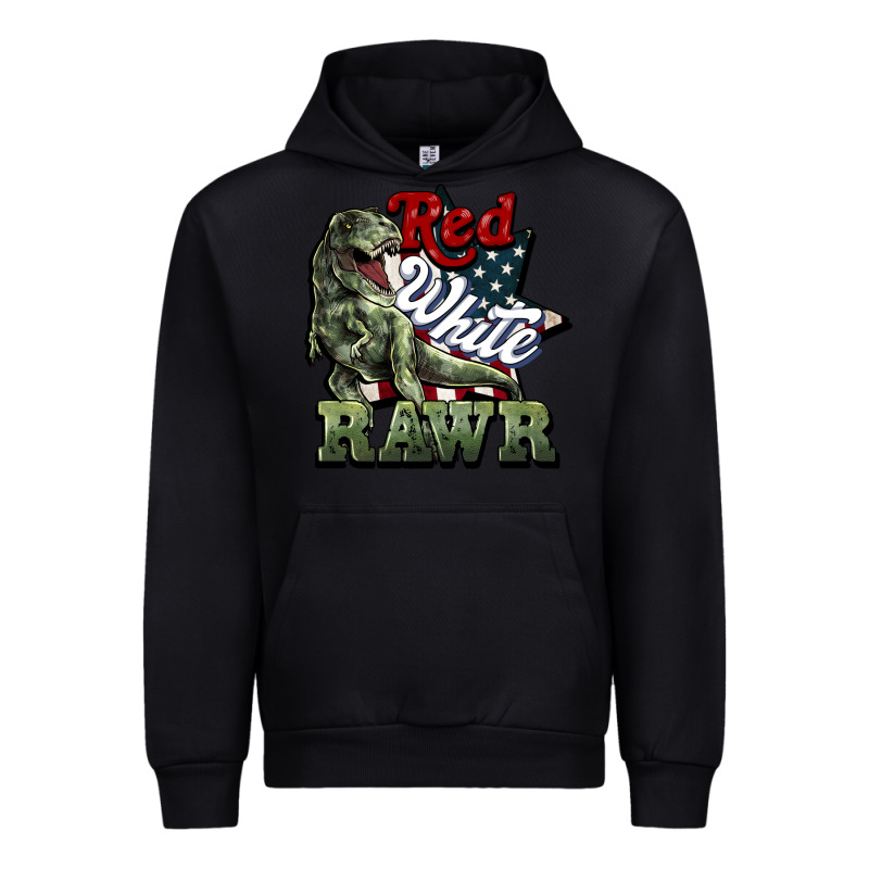 Red White Rawr 4th Of July Urban Hoodie by HowdyJamesFarm | Teevron