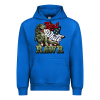 Cobalt Red white rawr 4th of july Urban Hoodie - HowdyJamesFarm