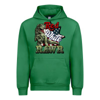 Emerald Red white rawr 4th of july Urban Hoodie - HowdyJamesFarm