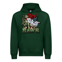 Forest Green Red white rawr 4th of july Urban Hoodie - HowdyJamesFarm