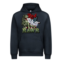 Navy Red white rawr 4th of july Urban Hoodie - HowdyJamesFarm