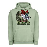 Pigment Oil Green Red white rawr 4th of july Urban Hoodie - HowdyJamesFarm