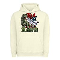 Pigment Pistachio Red white rawr 4th of july Urban Hoodie - HowdyJamesFarm