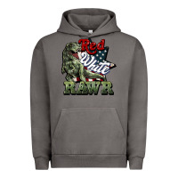 Pigment Tornado Red white rawr 4th of july Urban Hoodie - HowdyJamesFarm