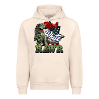 Sandshell Red white rawr 4th of july Urban Hoodie - HowdyJamesFarm