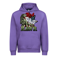 Tulip Red white rawr 4th of july Urban Hoodie - HowdyJamesFarm