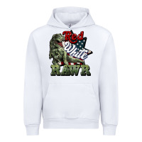 White Red white rawr 4th of july Urban Hoodie - HowdyJamesFarm