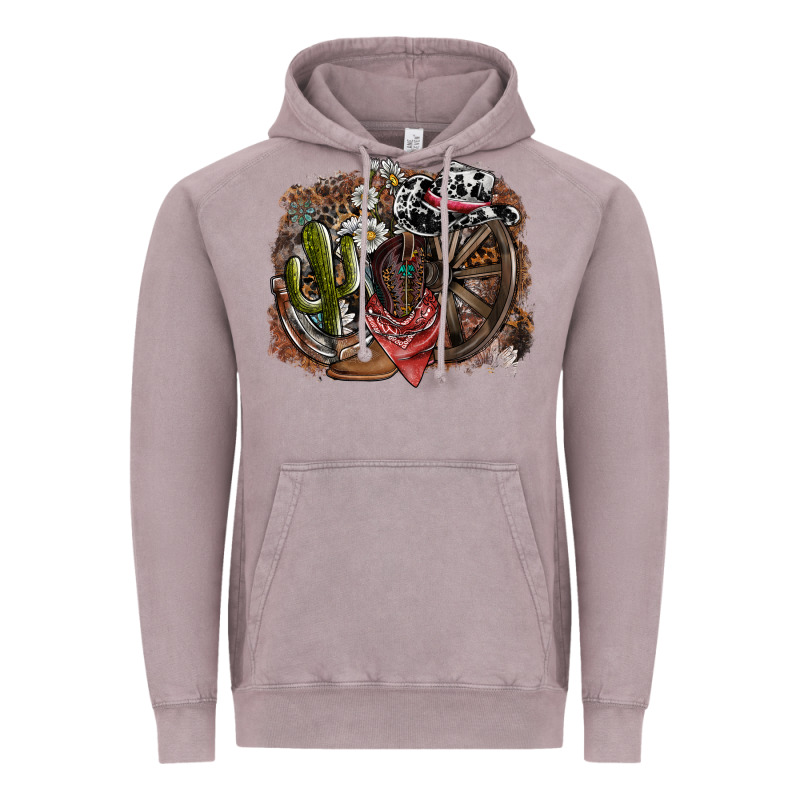 Western Vintage Hoodie by SublimationCraftShop | Teevron
