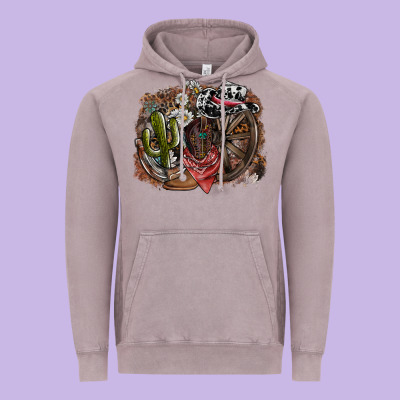 Western Vintage Hoodie Designed By Sublimationcraftshop