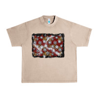 French Oak christmas snow crystals background Urban Heavy Tee - BundleAndBundleShop