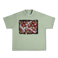 Oil Green christmas snow crystals background Urban Heavy Tee - BundleAndBundleShop