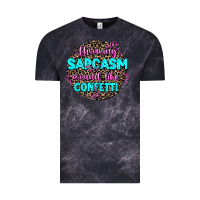 Cloud Black throwing sarcasm around like confetti Vintage Tee - AdoDesignShop