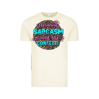 Throwing Sarcasm Around Like Confetti Vintage Tee | Teevron