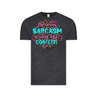 Vintage Black throwing sarcasm around like confetti Vintage Tee - AdoDesignShop