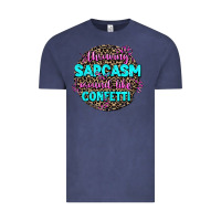 Vintage Denim throwing sarcasm around like confetti Vintage Tee - AdoDesignShop