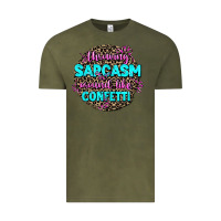 Vintage Olive throwing sarcasm around like confetti Vintage Tee - AdoDesignShop
