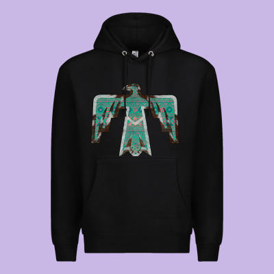 Cowhide Aztec Thunderbird Premium Hoodie Designed By Bettercallsaul