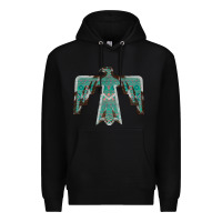 Black Cowhide Aztec Thunderbird Premium Hoodie - Bettercallsaul