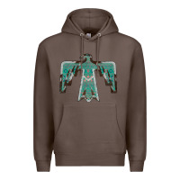 Coffee Cowhide Aztec Thunderbird Premium Hoodie - Bettercallsaul