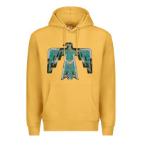 Mustard Cowhide Aztec Thunderbird Premium Hoodie - Bettercallsaul